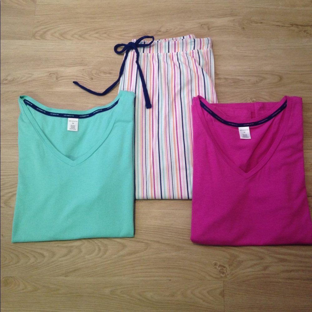 Liz Claiborne 3-piece PJ set, Size Medium